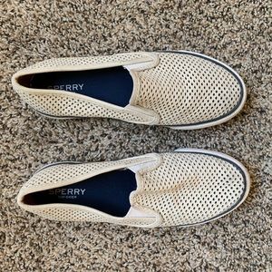 Women’s 6.5 Sperry Seaside Perf Slip-Ons